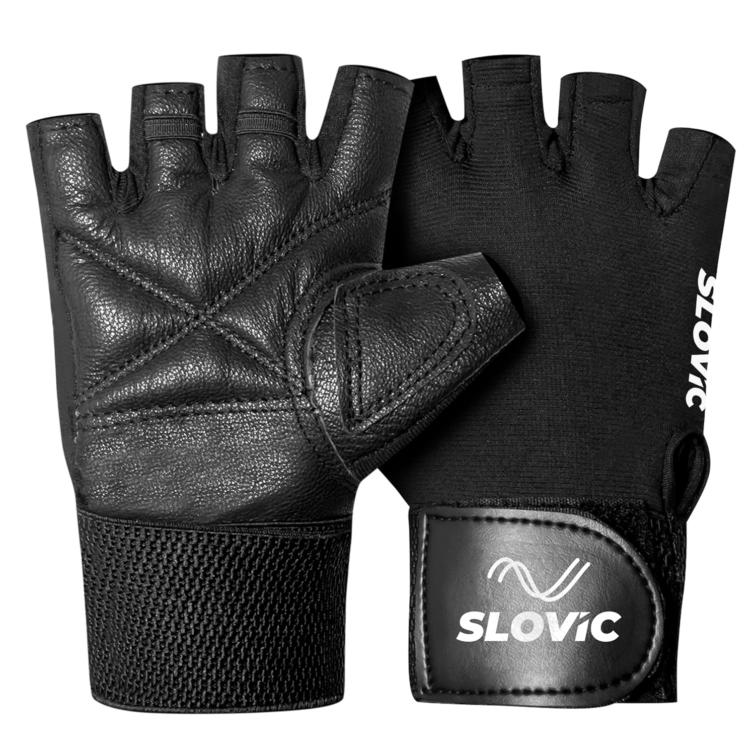 SLOVIC Gym Gloves for Men with Wrist Support
