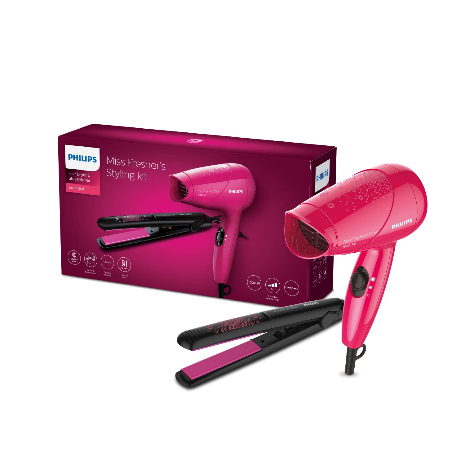 Philips India's No.1 Hair Styling Brand | Hair Dryer & Straightener Combo