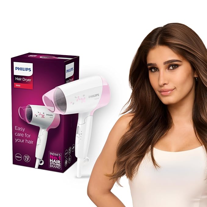 Philips India's No.1 Hair Styling Brand - Foldable Hair Dryer