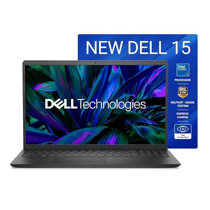 Dell 15, Intel Core 3 14th Gen-100U, 16GB DDR4, 512GB SSD, FHD IPS, 15.6"/39.62cm