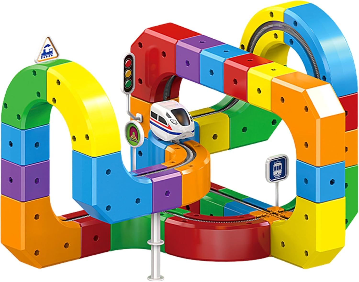 Electric Train Set with 3D Magic