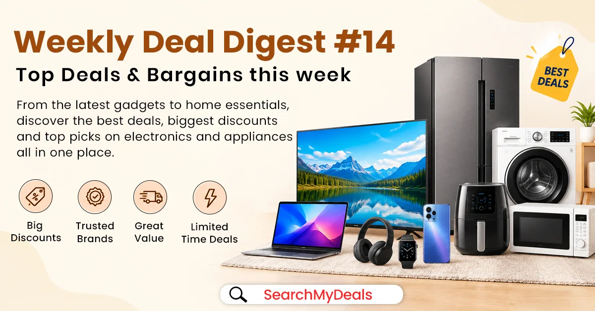 Weekly Deal Digest #14 featuring top Diwali shopping deals, home appliances, and festive fashion offers