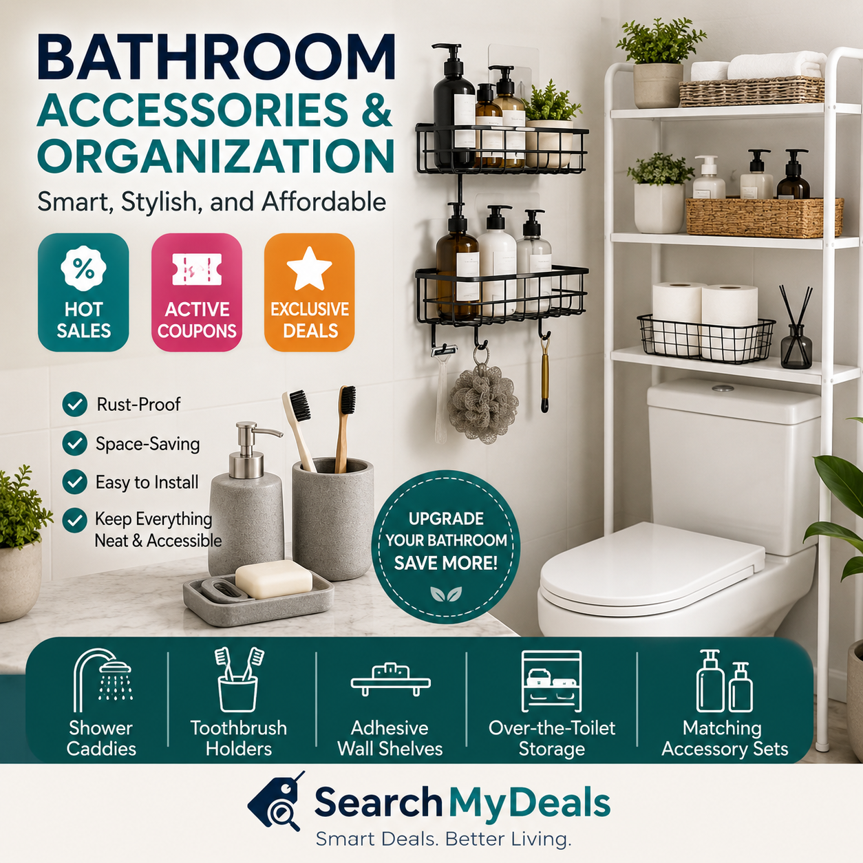 Bathroom Accessories & Organization