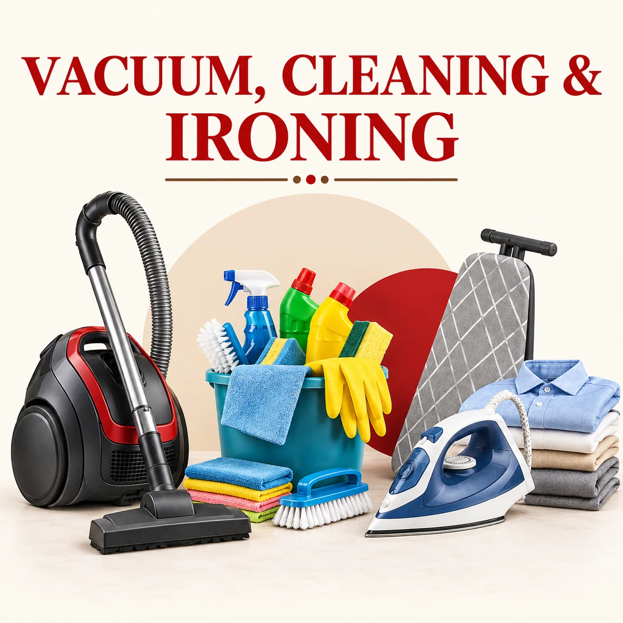 Vacuum, Cleaning & Ironing
